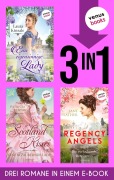 Cover-Bild zum Titel 'Eine eigensinnige Lady, Scotland Kisses 1 & Regency Angels 3' von 'Laura Kinsale, Patrica Veryan, Jane Feather'