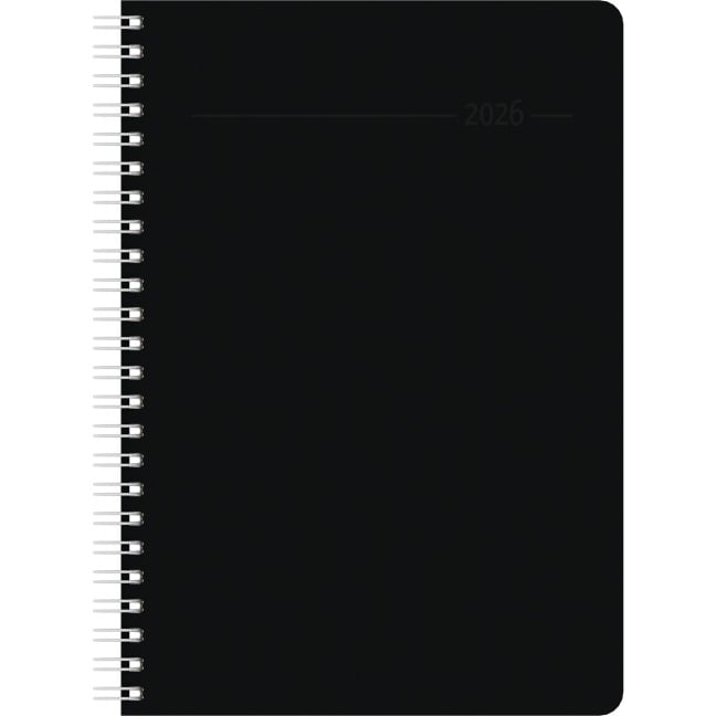 Wochenplaner Balacron schwarz 2026 - Büro-Kalender A5 - Cheftimer - black - Ringbindung - 1 Woche 2 Seiten - 128 Seiten - Zettler -  Wochenplaner Balacron schwarz 2026 - Büro-Kalender A5 - Cheftimer - black - Ringbindung - 1 Woche 2 Seiten - 128 Seiten - Zettler -