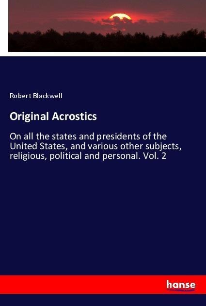 Original Acrostics - Robert Blackwell