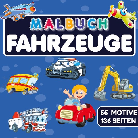 MALBUCH FAHRZEUGE mit 66 MOTIVE auf 136 SEITEN - S & L Creative Collection