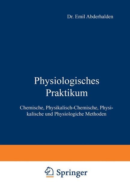 Physiologisches Praktikum - Emil Abderhalden