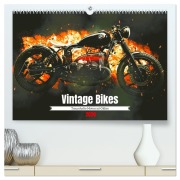 Vintage Bikes. Traumhafte Motorrad-Oldies (hochwertiger Premium Wandkalender 2026 DIN A2 quer), Kunstdruck in Hochglanz - Rose Hurley
