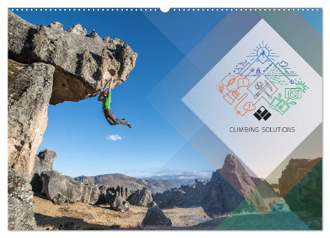 Climbing Solutions - Bergsport weltweit (Wandkalender 2024 DIN A2 quer), CALVENDO Monatskalender - Stefan Brunner
