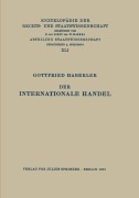 Cover-Bild zum Titel 'Der Internationale Handel' von 'Gottfried Haberler'