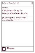 Cover-Bild zum Titel 'Konzernhaftung in Deutschland und Europa' von 'Lukas Beck'