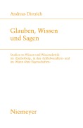 Cover-Bild zum Titel 'Glauben, Wissen und Sagen' von 'Andreas Dittrich'