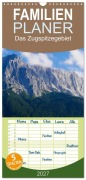 Cover-Bild zum Titel 'Familienplaner 2027 - Das Zugspitzegebiet mit 5 Spalten (Wandkalender, 21 x 45 cm) CALVENDO' von 'Sandra Berdin'