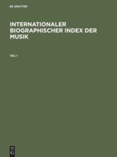 Internationaler Biographischer Index der Musik - 