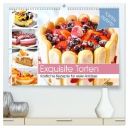 Cover-Bild zum Titel 'Exquisite Torten. Köstliche Rezepte für viele Anlässe (hochwertiger Premium Wandkalender 2026 DIN A2 quer), Kunstdruck in Hochglanz' von 'Rose Hurley'