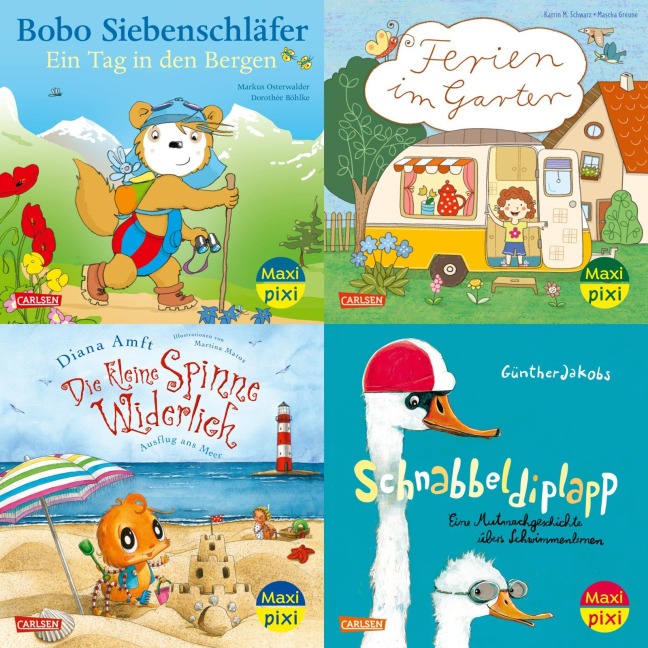 Maxi-Pixi-4er-Set 119: Schöne Ferien! (4x1 Exemplar) - Diverse