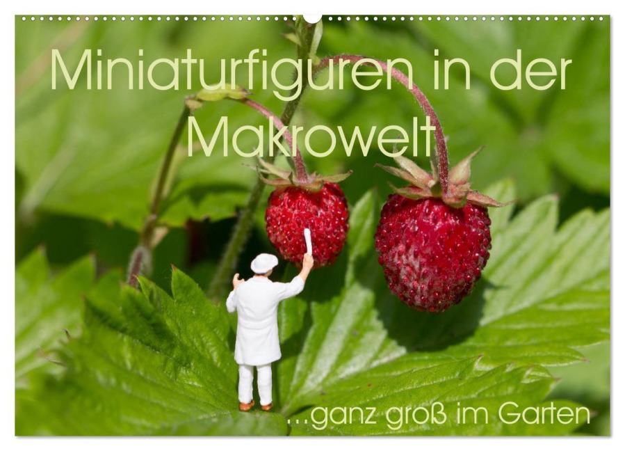 Miniaturfiguren in der Makrowelt ...ganz groß im Garten (Wandkalender 2025 DIN A2 quer), CALVENDO Monatskalender - Stephi Abels