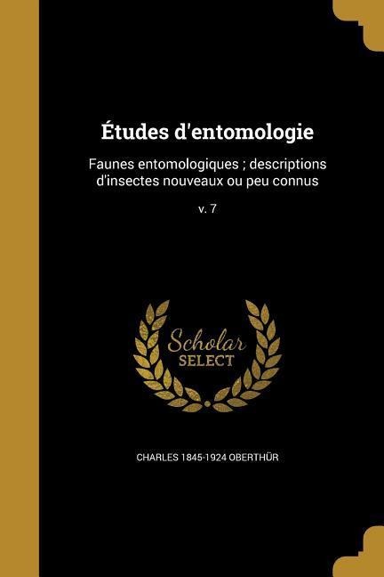 Études d'entomologie - Charles Oberthür