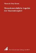 Cover-Bild zum Titel 'Menschenrechtliche Aspekte der Staatenlosigkeit' von 'Manuela Sissy Kraus'