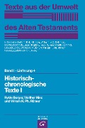 Cover-Bild zum Titel 'Historisch-chronologische Texte I' von 'Rykle Borger, Walther Hinz, Willem H. Ph. Römer'