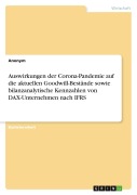 Cover-Bild zum Titel 'Auswirkungen der Corona-Pandemie auf die aktuellen Goodwill-Bestände sowie bilanzanalytische Kennzahlen von DAX-Unternehmen nach IFRS' von 'Anonym'