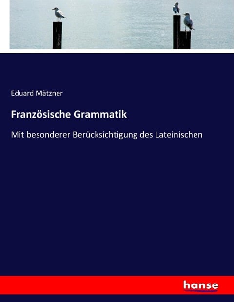 Französische Grammatik - Eduard Mätzner