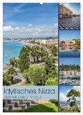 Idyllisches Nizza (Wandkalender 2025 DIN A2 hoch), CALVENDO Monatskalender - Melanie Viola