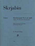 Cover-Bild zum Titel 'Klaviersonate Nr. 2 gis-moll op. 19 (Sonate-Fantaisie)' von 'Alexander Skrjabin'