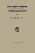 Cover-Bild zum Titel 'Gewinnbeteiligung' von 'Hans Bayer'