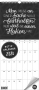 Funny Quotes Notizkalender 2026 - Typo-Planer - Format 22 x 49,5 cm - 