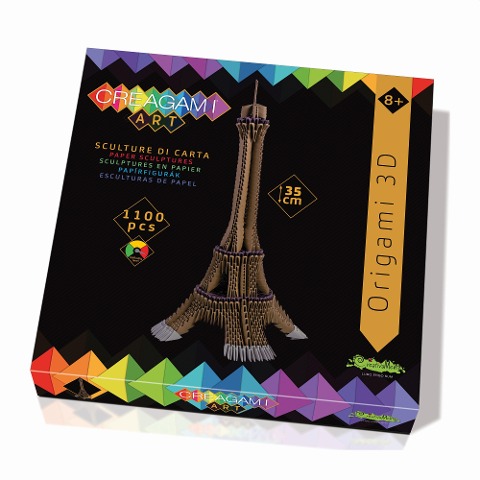 CREAGAMI - Origami 3D Eiffelturm 1100 Teile - 