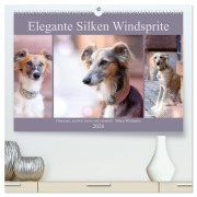 Elegante Silken Windsprite (hochwertiger Premium Wandkalender 2026 DIN A2 quer), Kunstdruck in Hochglanz - Fotodesign Verena Scholze