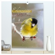 Erlenzeisige, kleine Kobolde (hochwertiger Premium Wandkalender 2026 DIN A2 hoch), Kunstdruck in Hochglanz - Sabine Löwer