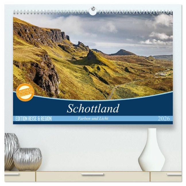 Schottland Farben und Licht (hochwertiger Premium Wandkalender 2026 DIN A2 quer), Kunstdruck in Hochglanz - Thomas Gerber