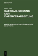 Cover-Bild zum Titel 'Entwicklung und Einführung von EDV-Systemen' von 'Horst Futh'