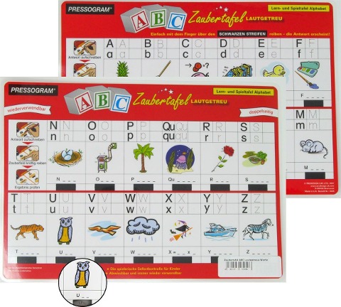 PRESSOGRAM Zaubertafel - Alphabet lautgetreu - 