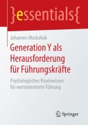 Cover-Bild zum Titel 'Generation Y als Herausforderung für Führungskräfte' von 'Johannes Moskaliuk'
