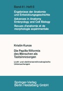 Cover-Bild zum Titel 'Die Papilla filiformis des Menschen als Tastsinnesorgan' von 'K. Kunze'