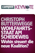Cover-Bild zum Titel 'Wohlfahrtsstaat am Scheideweg' von 'Christoph Butterwegge'