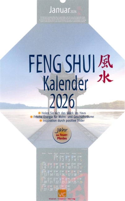 Feng-Shui-Kalender 2026 - 