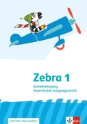 Cover-Bild zum Titel 'Zebra 1. Schreiblehrgang Vereinfachte Ausgangsschrift Klasse 1' von ''