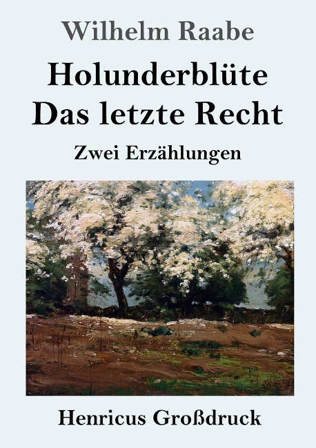 Holunderblüte / Das letzte Recht (Großdruck) - Wilhelm Raabe