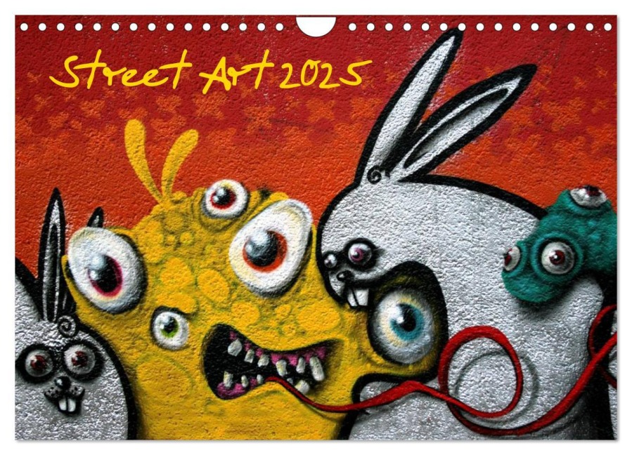 Street-Art 2025 / CH-Version (Wandkalender 2025 DIN A4 quer), CALVENDO Monatskalender - Kerstin Stolzenburg