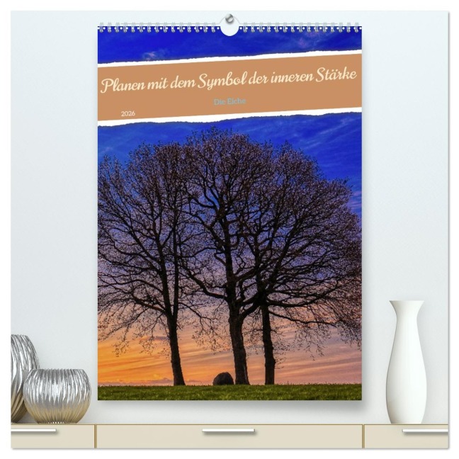Planen mit dem Symbol der inneren Stärke (hochwertiger Premium Wandkalender 2026 DIN A2 hoch), Kunstdruck in Hochglanz - Clemens Stenner