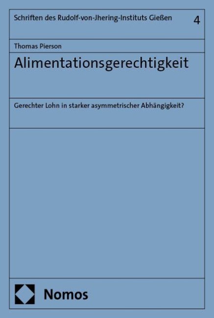 Alimentationsgerechtigkeit - Thomas Pierson
