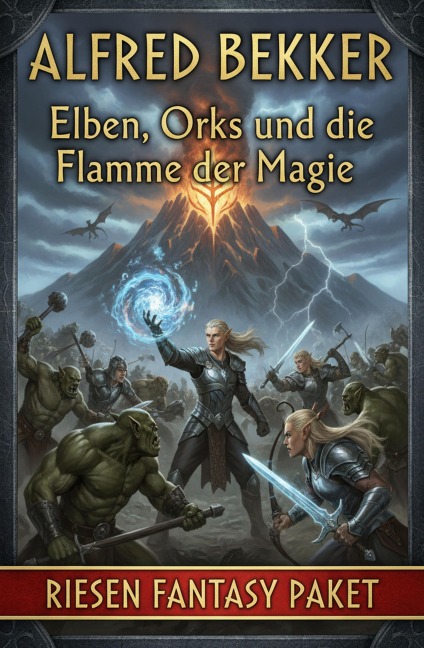 Elben, Orks und die Flamme der Magie: Riesen Fantasy Paket - Alfred Bekker