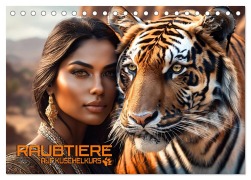 Cover-Bild zum Titel 'Raubtiere auf Kuschelkurs (Tischkalender 2026 DIN A5 quer), CALVENDO Monatskalender' von 'Renate Utz'