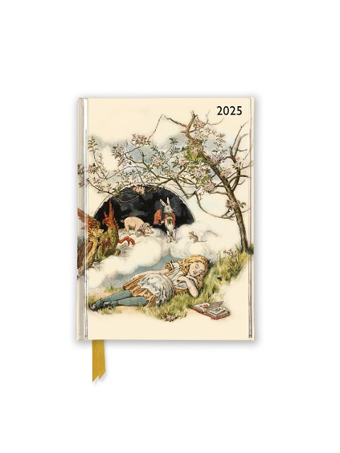 John Tenniel - Alice im Wunderland - Schlafende Alice - Taschenkalender 2025 - Tree Flame