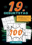 Cover-Bild zum Titel '19. Geburtstag- Sudoku Geschenkbuch' von 'Geburtstage mit Sudoku'