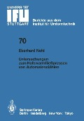 Untersuchungen zum Halbwarmfließpressen von Automatenstählen - E. Nehl