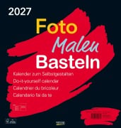 Cover-Bild zum Titel 'Foto-Malen-Basteln Bastelkalender schwarz groß 2027' von ''