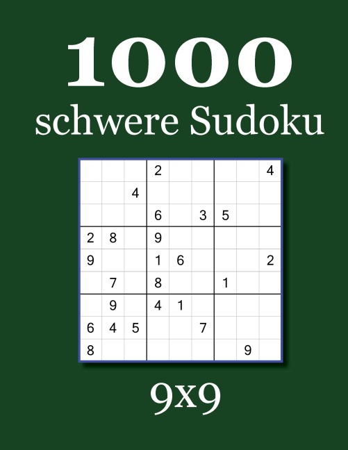 1000 schwere Sudoku 9x9 - David Badger