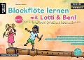 Cover-Bild zum Titel 'Blockflöte lernen mit Lotti & Ben - Band 2!' von 'Susanne Hossain'
