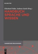 Cover-Bild zum Titel 'Handbuch Sprache und Wissen' von ''
