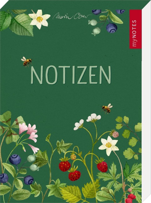 myNOTES Papeterie: Notizblock Naturschätze - Wald & Wildblumen - 