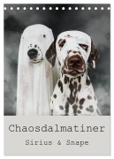 Chaosdalmatiner Sirius und Snape (Tischkalender 2026 DIN A5 hoch), CALVENDO Monatskalender - Bea Burin-Herbst